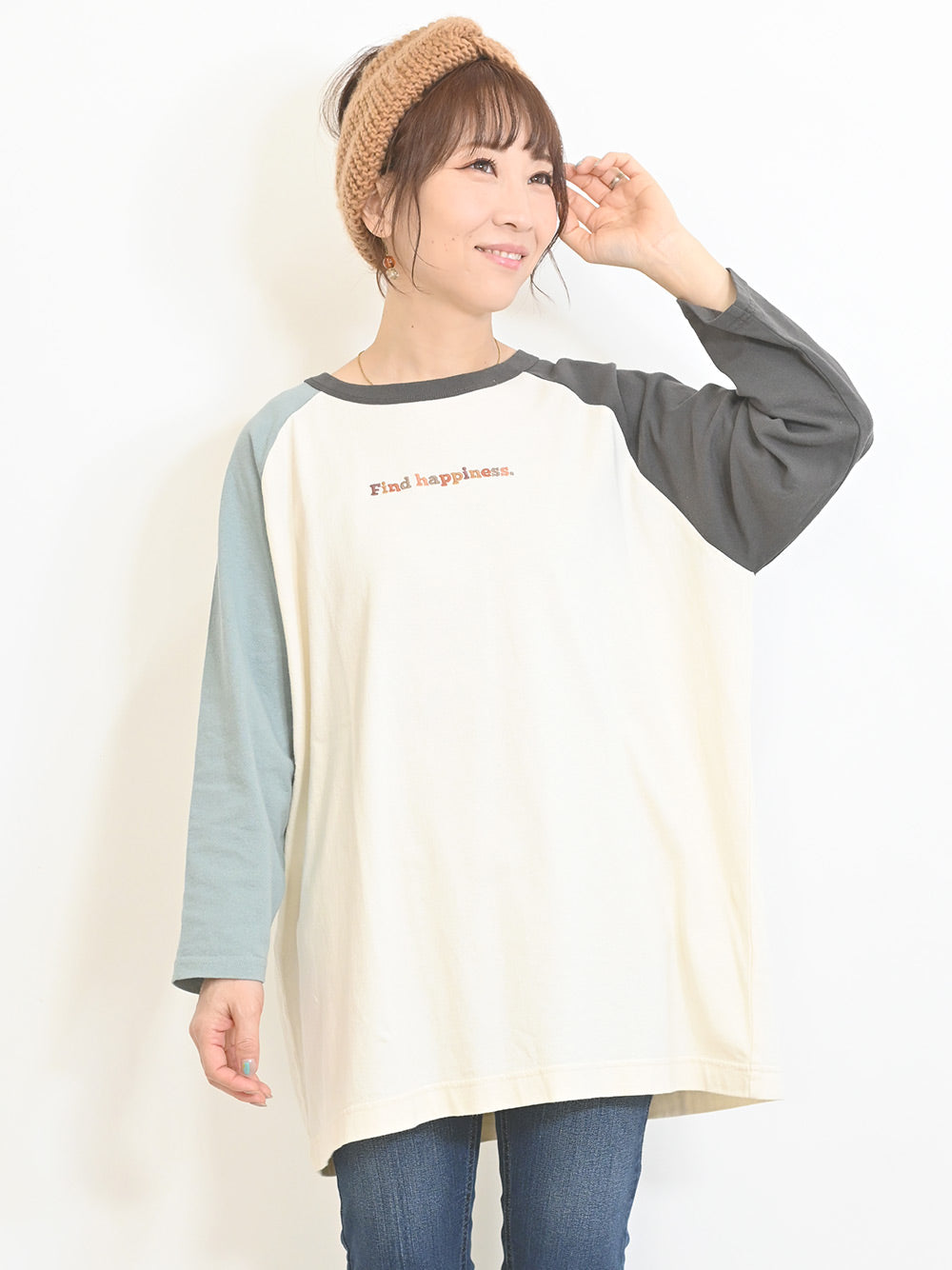 ≪SALE≫カラフル刺繍配色ラグランロンTEE – HEART MARKET