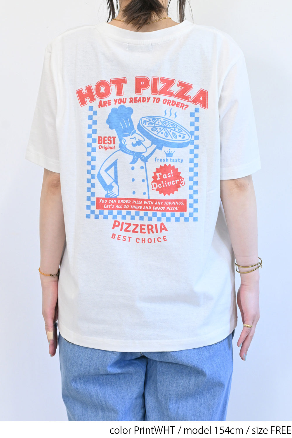 ≪SUMMER SALE≫PIZZAプリントTシャツ